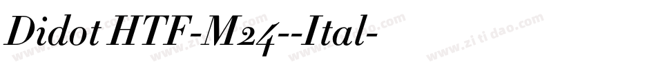 Didot HTF-M24--Ital字体转换